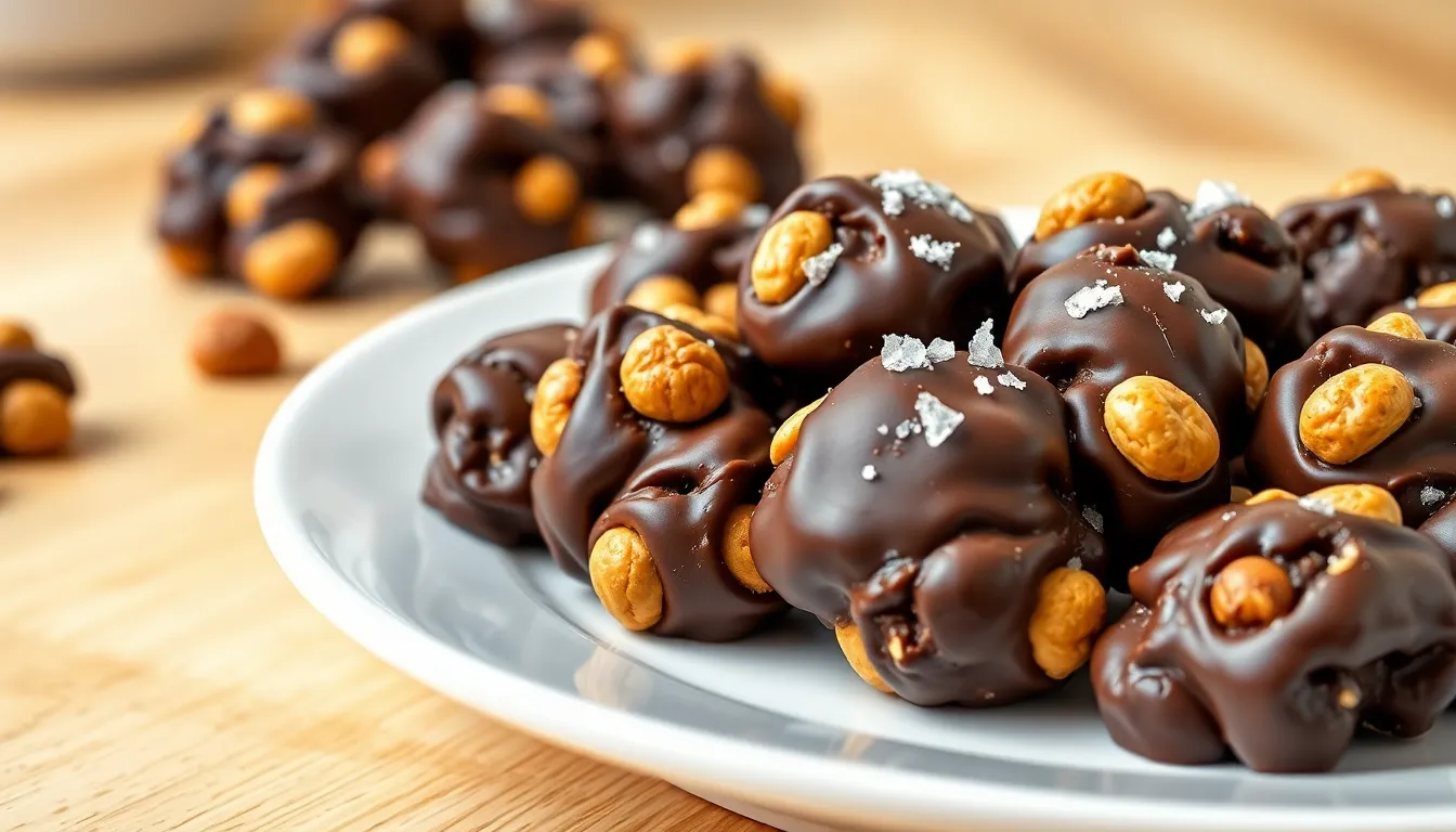Ingredient Chocolate Peanut Butter Clusters for Fast Treats